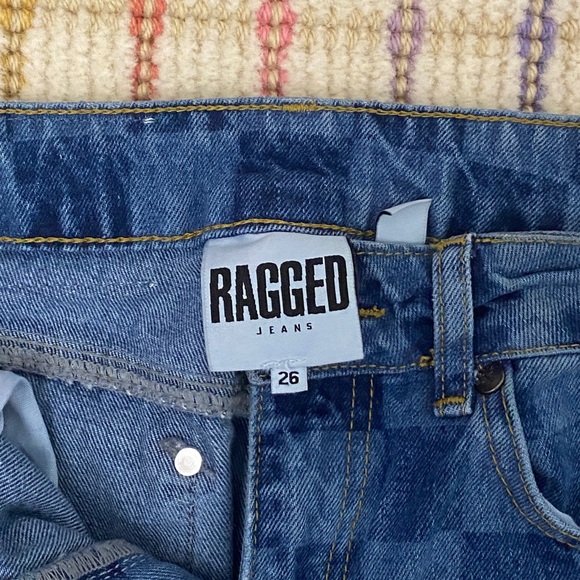 THE RAGGED PRIEST BLUE CHECKERBOARD DENIM JEAN: size 26 - Picture 3 of 4